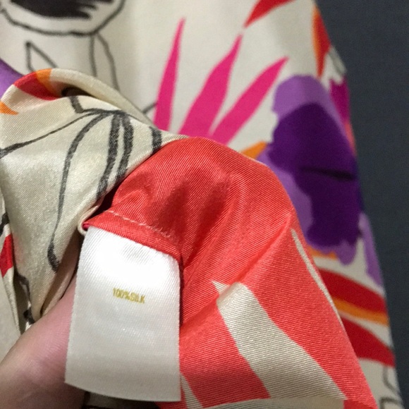 Kate Spade 100% Silk Top Size 6 - Picture 5 of 5